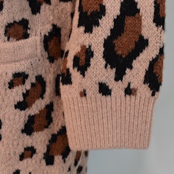 Lång Cardigan Recycled LEOPARD
