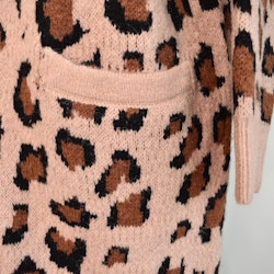 Lång Cardigan Recycled LEOPARD