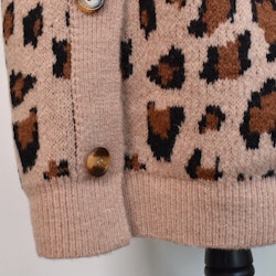 Lång Cardigan Recycled LEOPARD