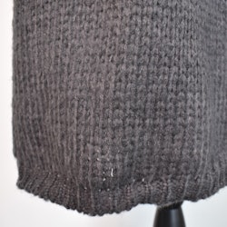 Stickad Klänning Recycled MÖRKGRÅ