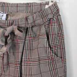 Stretchig Byxa Rutig MÖRKBEIGE - Stajl Agenturer