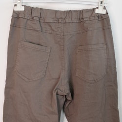 Stretchig Byxa med Spets TAUPE