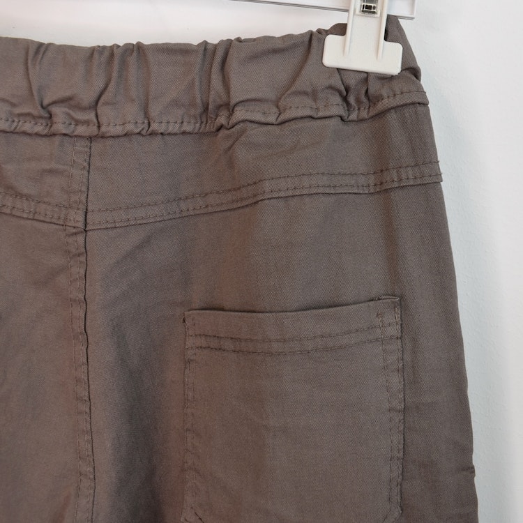 Stretchig Byxa med Spets TAUPE