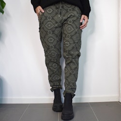 Mönstrad Byxa Med Spets KAKI