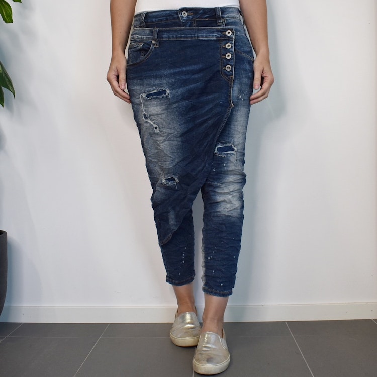 Jeans New York SLITEN BLÅ - Nowomanslabel