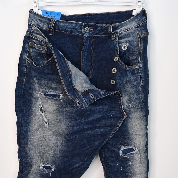 Jeans New York SLITEN BLÅ - Nowomanslabel