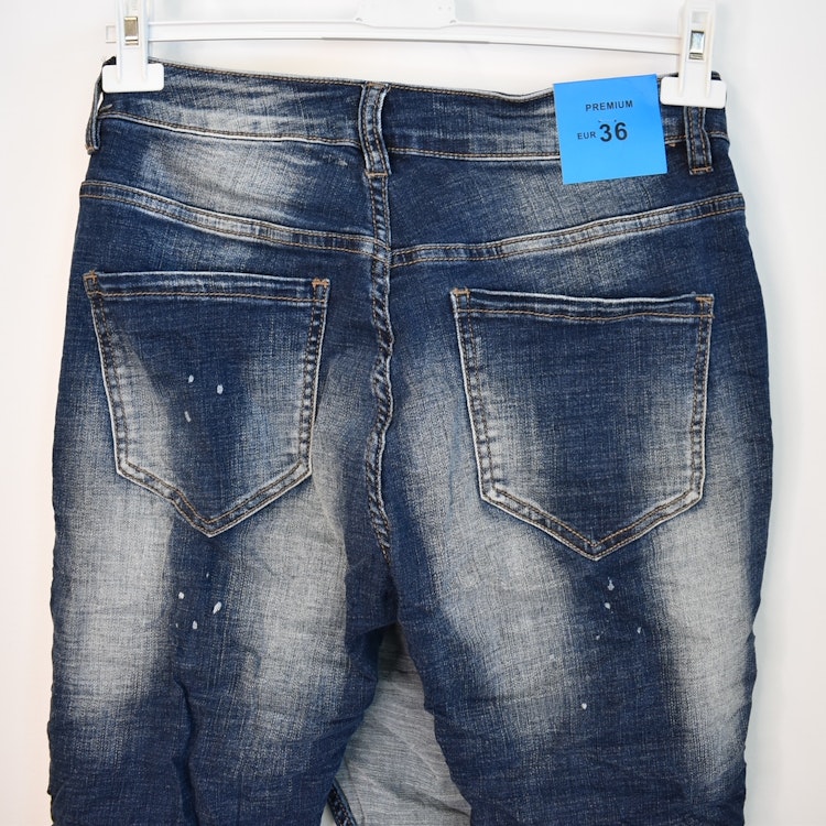 Jeans New York SLITEN BLÅ - Nowomanslabel