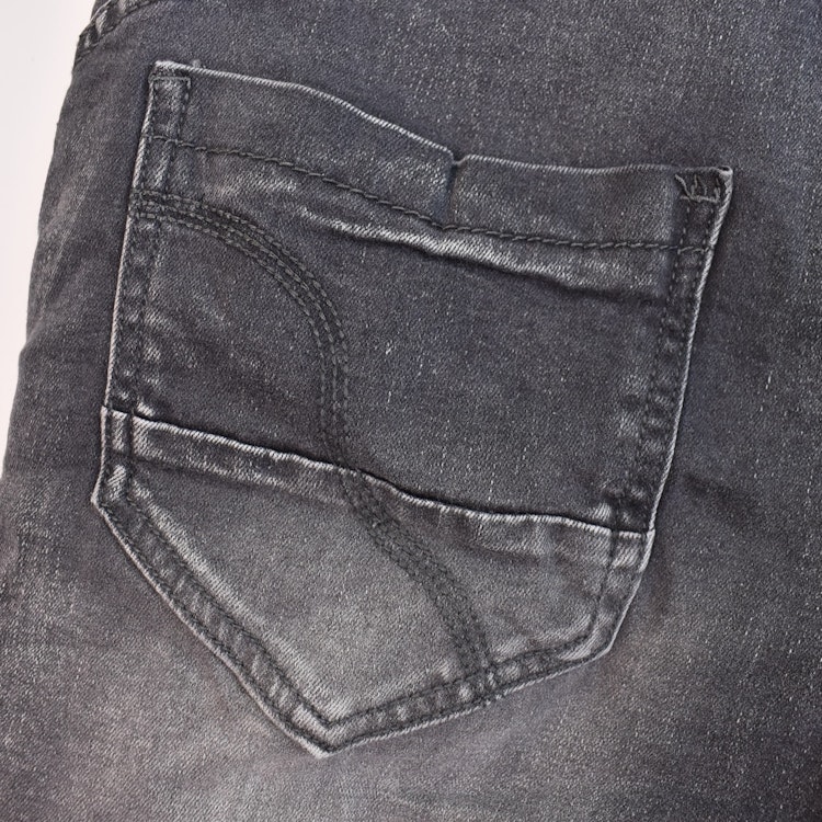 Jeans med dekorativa knappar SLITEN GRÅ - Place du Jour