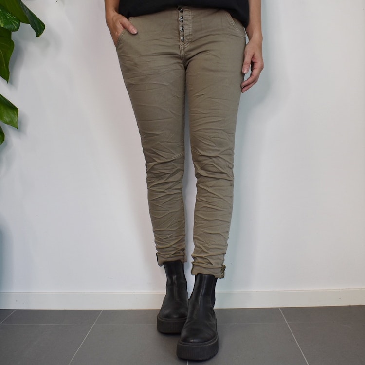 Jeans med revär TAUPE - Place du Jour