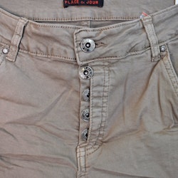 Jeans med revär TAUPE - Place du Jour