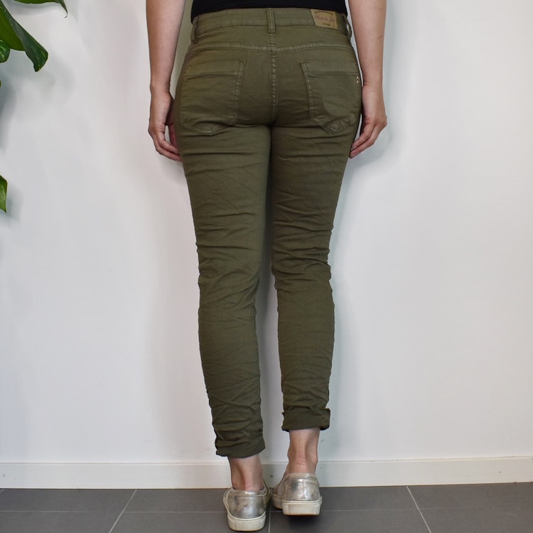 Jeans med revär KAKI - Place du Jour