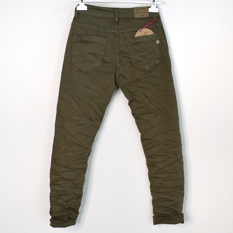 Jeans med revär KAKI - Place du Jour