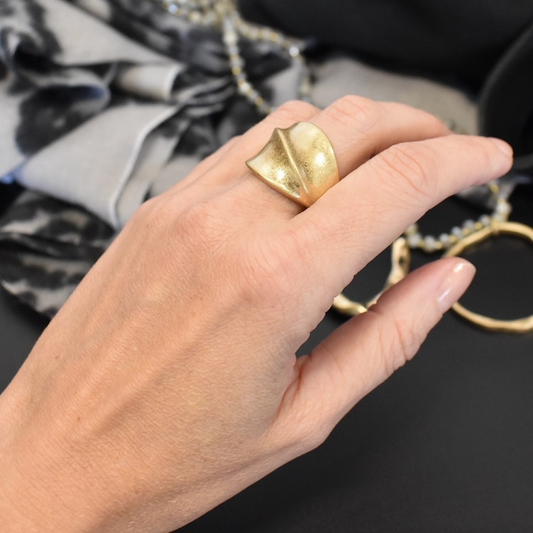 Elastisk ring Anna GULD - The Moshi