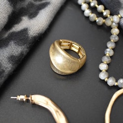 Elastisk ring Anna GULD - The Moshi