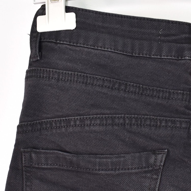Jeans Jogger med knappar och gylf SLITEN SVART - Newplay