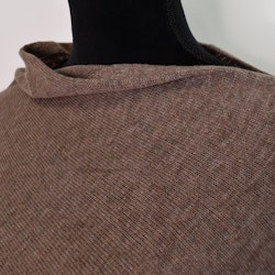 Finstickad Poncho TAUPE