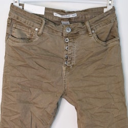 Jeans med knappar TAUPE - Newplay