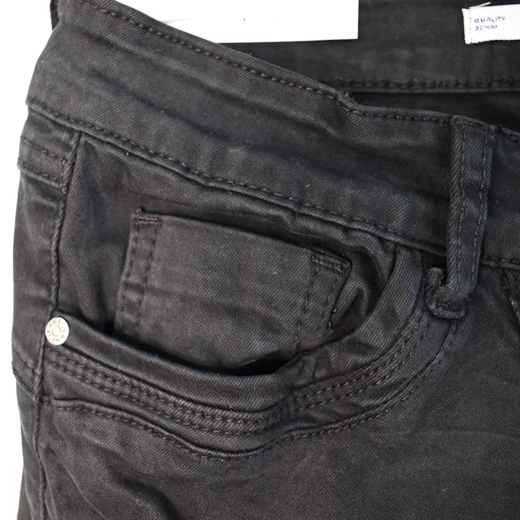 Jeans med knappar och gylf SVART - Newplay