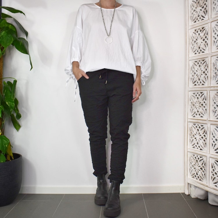 Stretchig Byxa Signe SVART - Mix By Heart