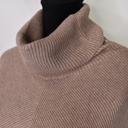 Lång Polotröja Over Size BEIGE FONCE