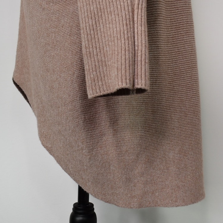 Lång Polotröja Over Size BEIGE FONCE