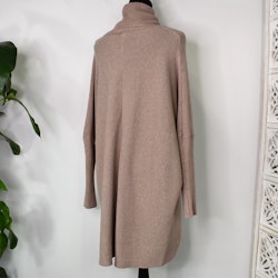 Lång Polotröja Over Size BEIGE FONCE