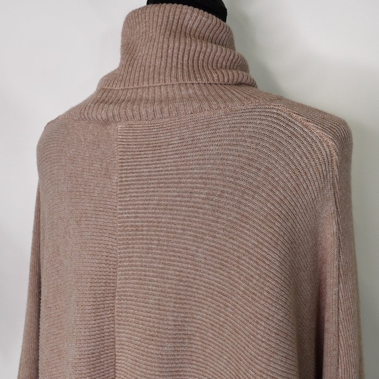 Lång Polotröja Over Size BEIGE FONCE