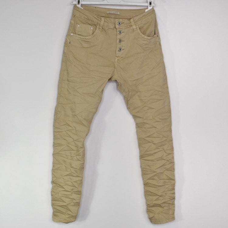 Jeans med knappar LJUS CAMEL - Place du Jour