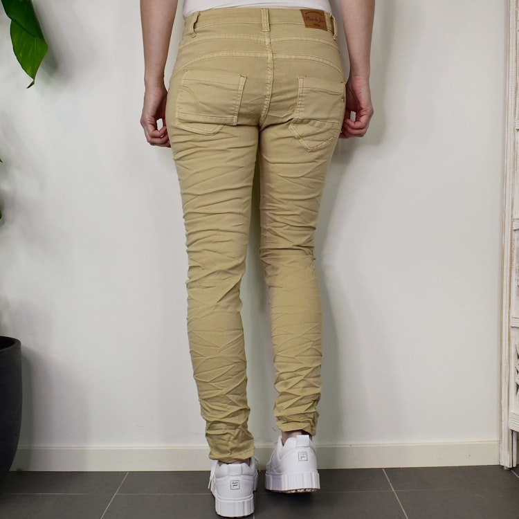 Jeans med knappar LJUS CAMEL - Place du Jour