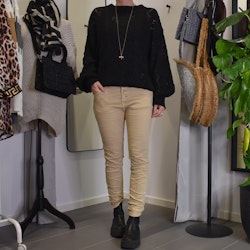 Jeans med knappar LJUS CAMEL - Place du Jour