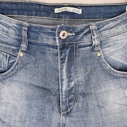 Jeans med gylf BLÅ - Place du Jour
