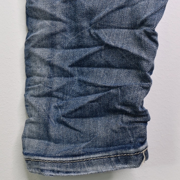 Jeans med gylf BLÅ - Place du Jour