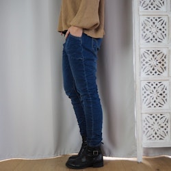 Joggerjeans med resår och knappar - Place du Jour