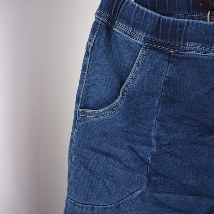 Joggerjeans med resår och knappar - Place du Jour