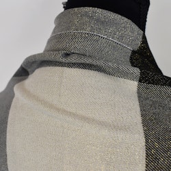 Halsduk Rutig Glitter SVART