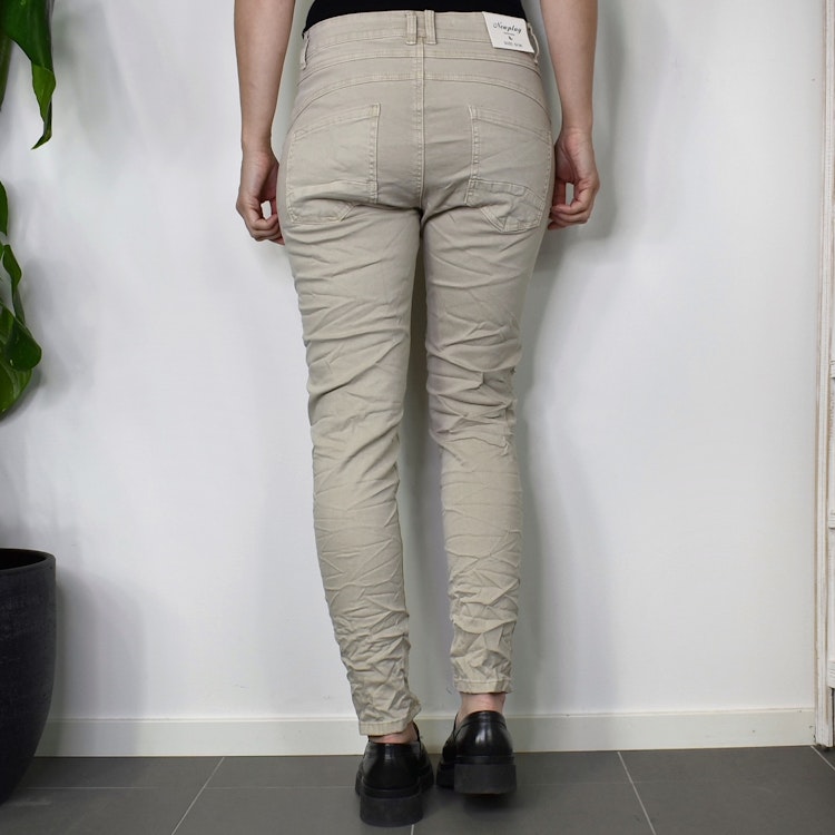Jeans med knappar BEIGE - Newplay