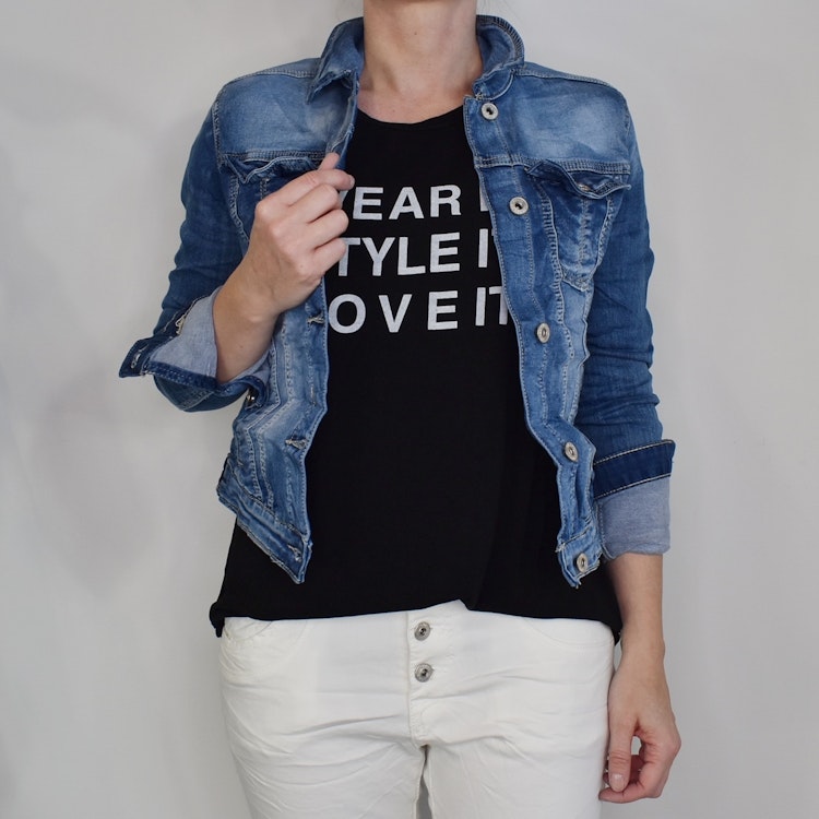 Jeansjacka med knappar DENIM - Place du Jour