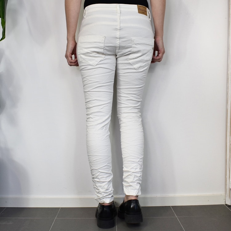 Jeans med knappar ECRU - Place du Jour
