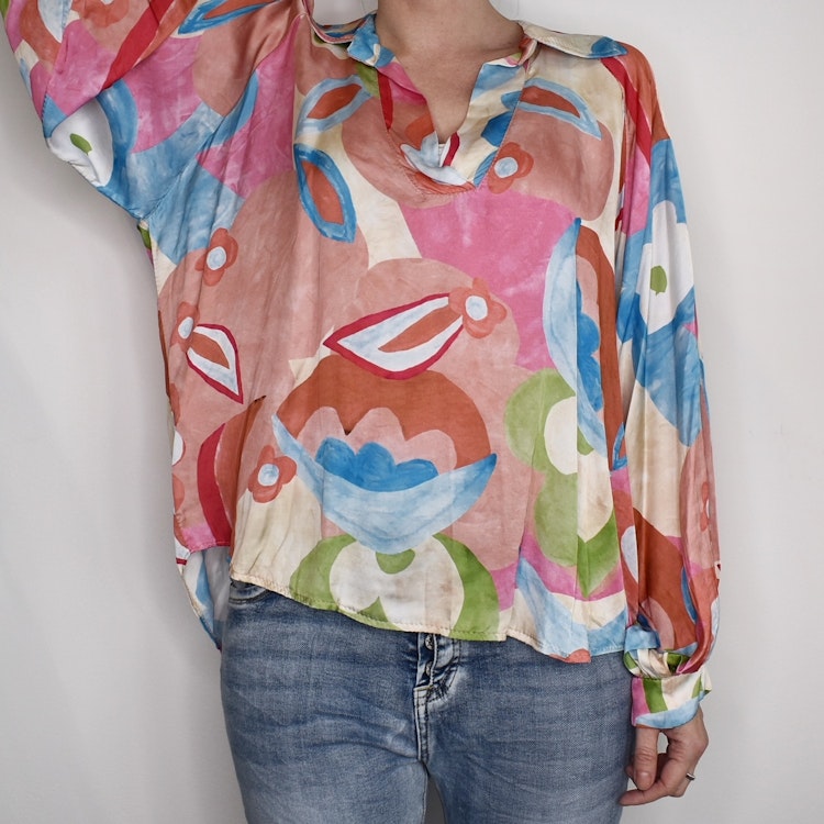 Blus Storblommig ROSA