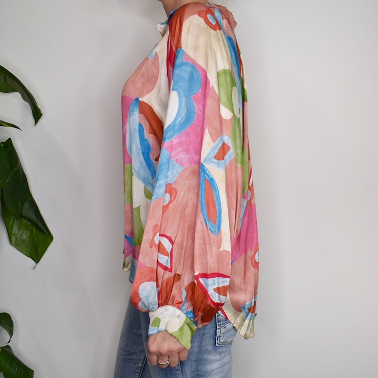 Blus Storblommig ROSA