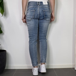 Jeans med knappar LJUS BLÅ - Newplay