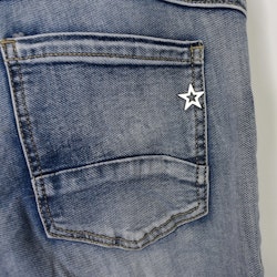 Jeans med knappar LJUS BLÅ - Newplay