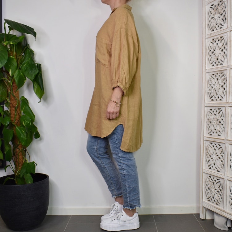 Linnetunika Dixie LJUS CAMEL - Stajl Agenturer