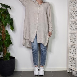 Linneskjorta BEIGE