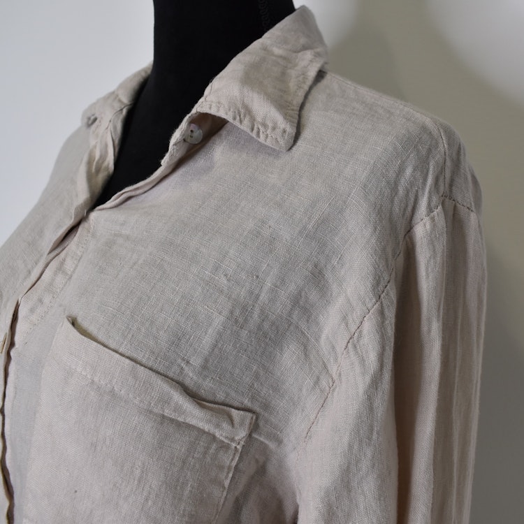 Linneskjorta BEIGE