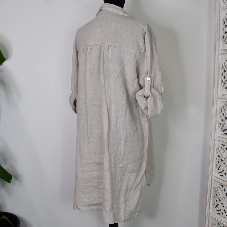 Linneskjorta BEIGE