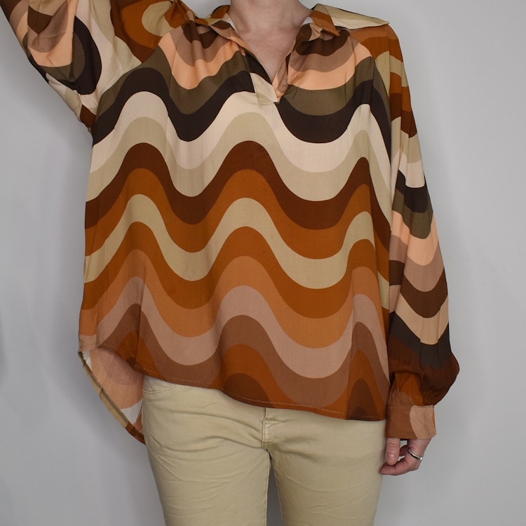 Blus Kira Retro ROST - Nowomanslabel