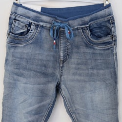 Jeans Jogger med resårmidja LJUS DENIM - Newplay