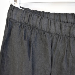 Linnekjol med volang ANTRACIT
