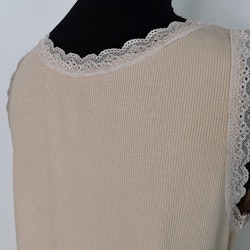 Linne med Spets BEIGE